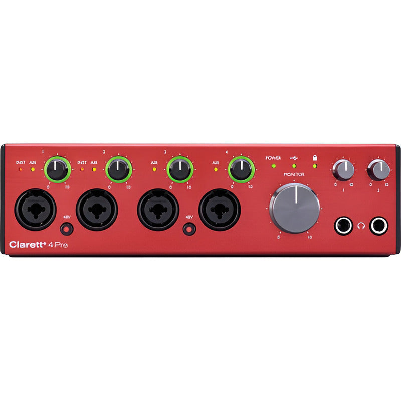 Focusrite Clarett+ 4pre 18x8 Usb Type-c Interfaz De Audio Rojo