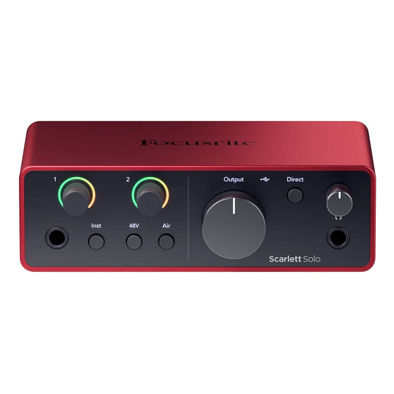Focusrite Scarlett Solo Usb-c (4ª Gen) Interfaz De Audio Rojo
