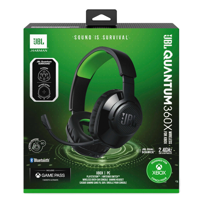 Jbl Quantum 360x Xbox Audifonos Inalámbricos Gamer Negro