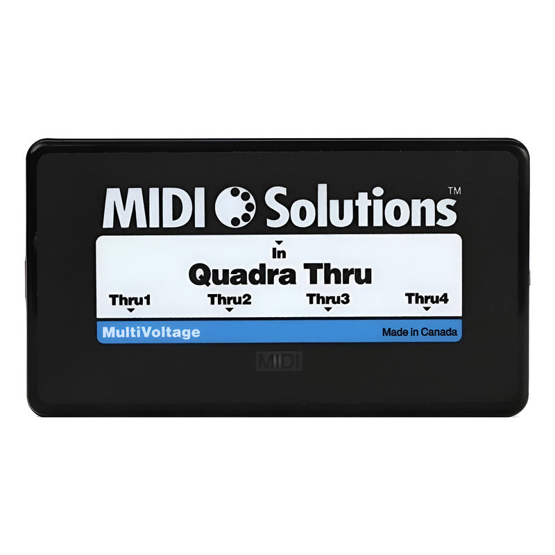 Midi Solutions Quadra Thru Interfaz Midi 1x4 Negro