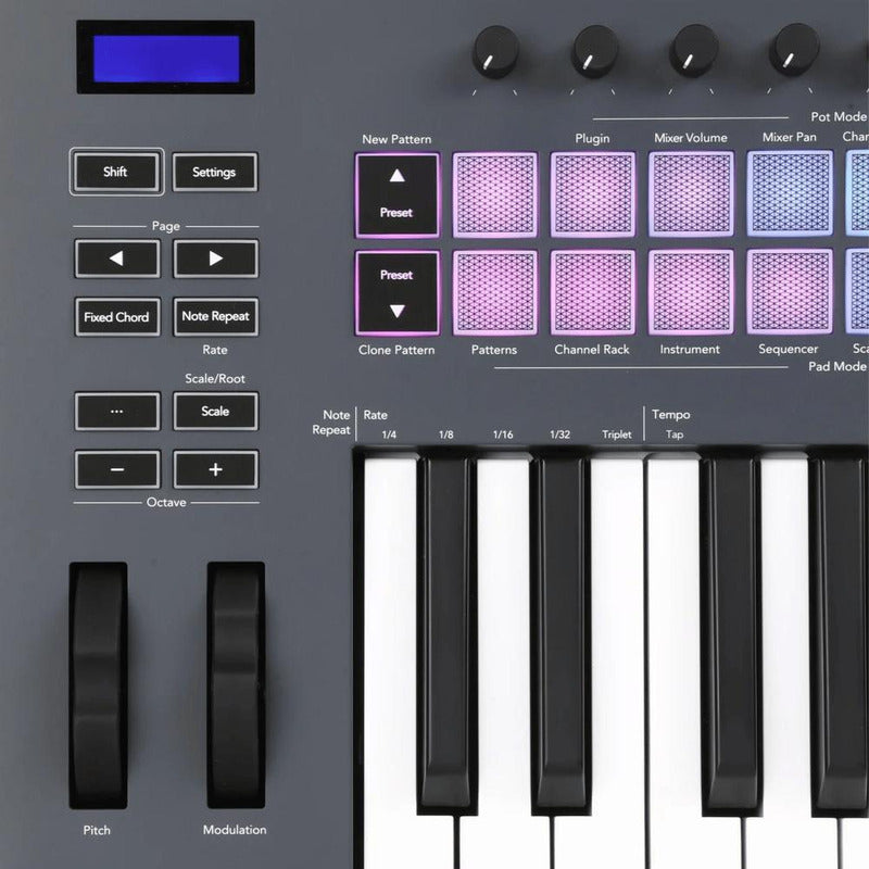 Novation Flkey 49 Teclado Midi Controlador Usb Negro