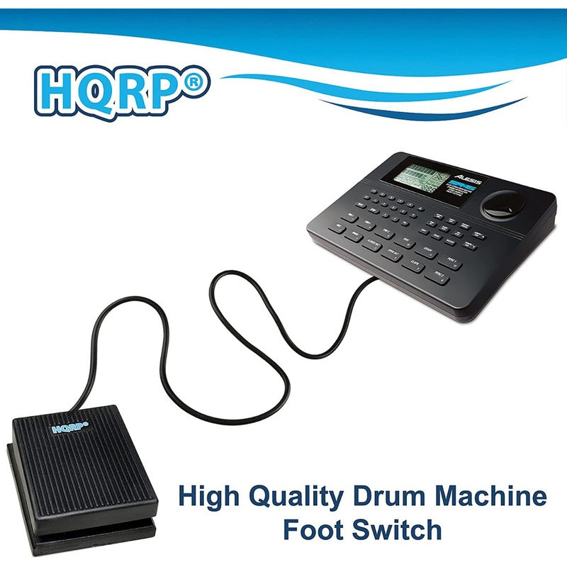 Hqrp Pedal Compatible Con Alesis Sr-16 Sr-18 Roland Cr-1000 Negro