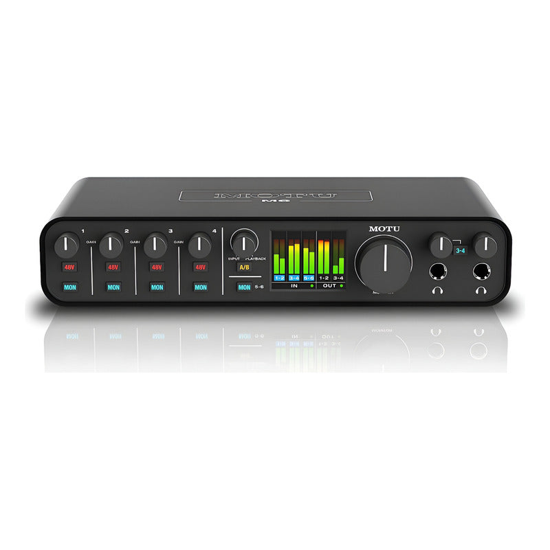 Motu M6 Interfaz De Audio Midi Usb-c 6x4 192 Khz 24 Bit Negro