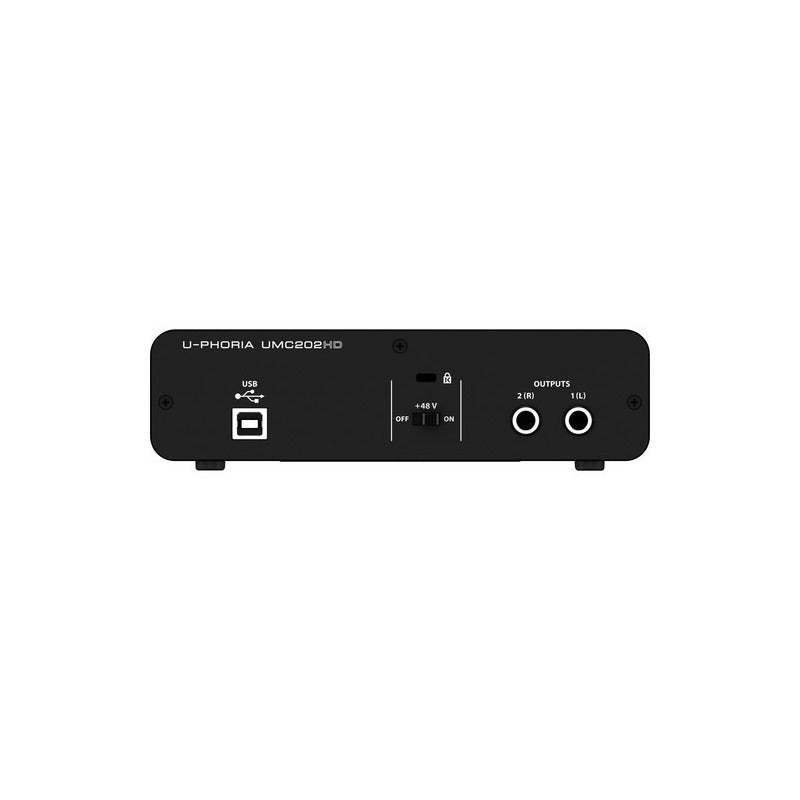 Behringer U-phoria Umc 202 Hd Interfaz De Audio Midas Negro
