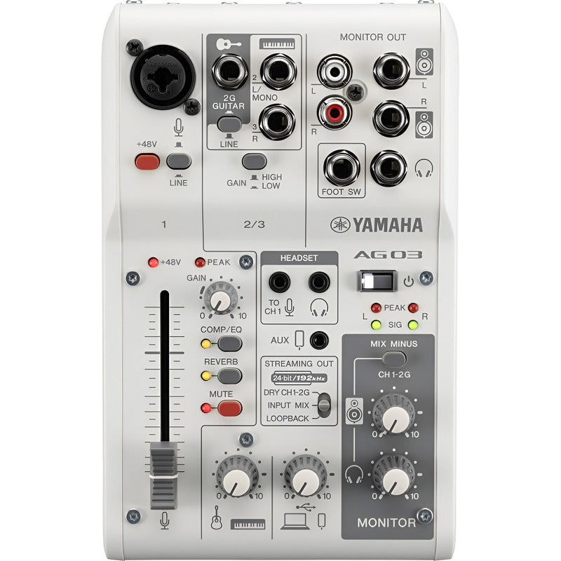 Yamaha Ag03mk2 Interfaz Audio Y Mixer Usb Canales Wh Blanco