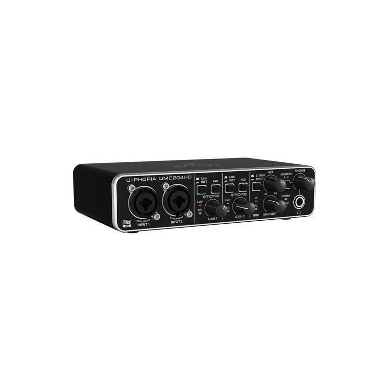 Behringer U-phoria Umc 204 Hd Interfaz Midas Midi 192 Khz Negro