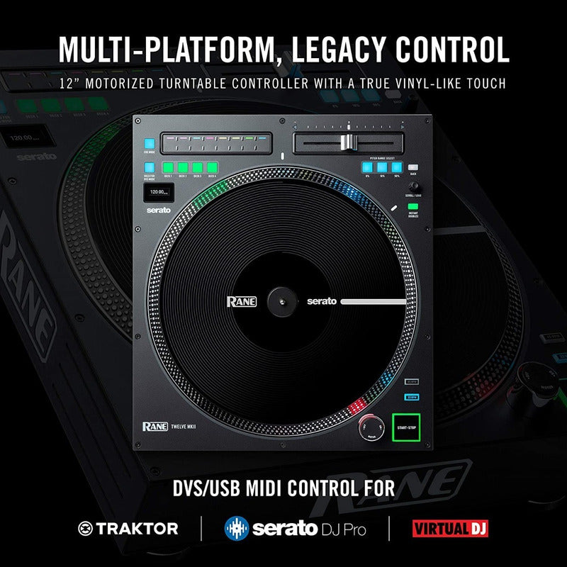 Rane Twelve Mk2 Controlador Dj Motorizado Tipo Vinilo Negro