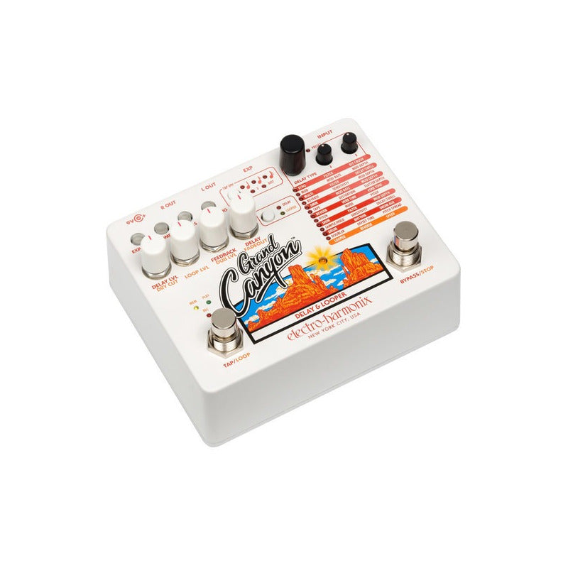 Electro-harmonix Grand Canyon Pedal Efectos Delay Looper Blanco