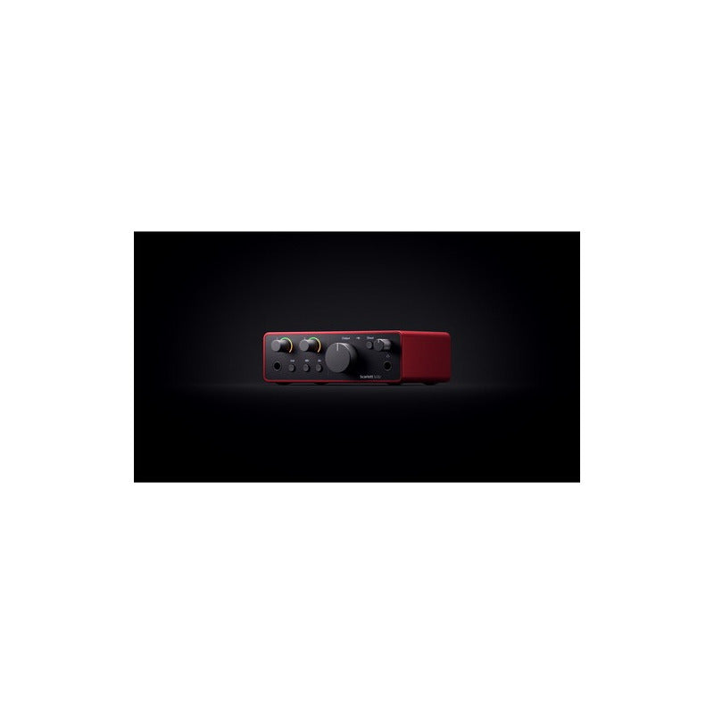 Focusrite Scarlett Solo Usb-c (4ª Gen) Interfaz De Audio Rojo