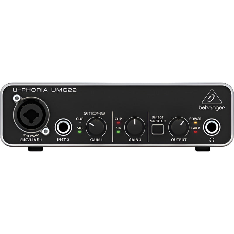Behringer U-phoria Umc22 Interfaz De Audio Midas Negro