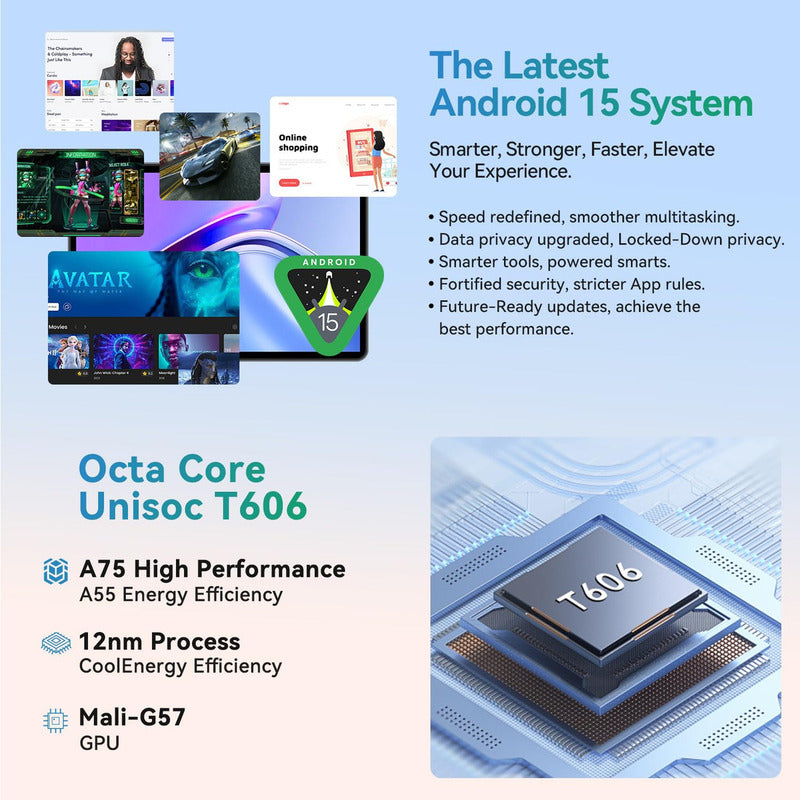 Svitoo 10  Gen1 Tablet Android 15 Octa Core 12 Gb Ram 128 Gb Azul