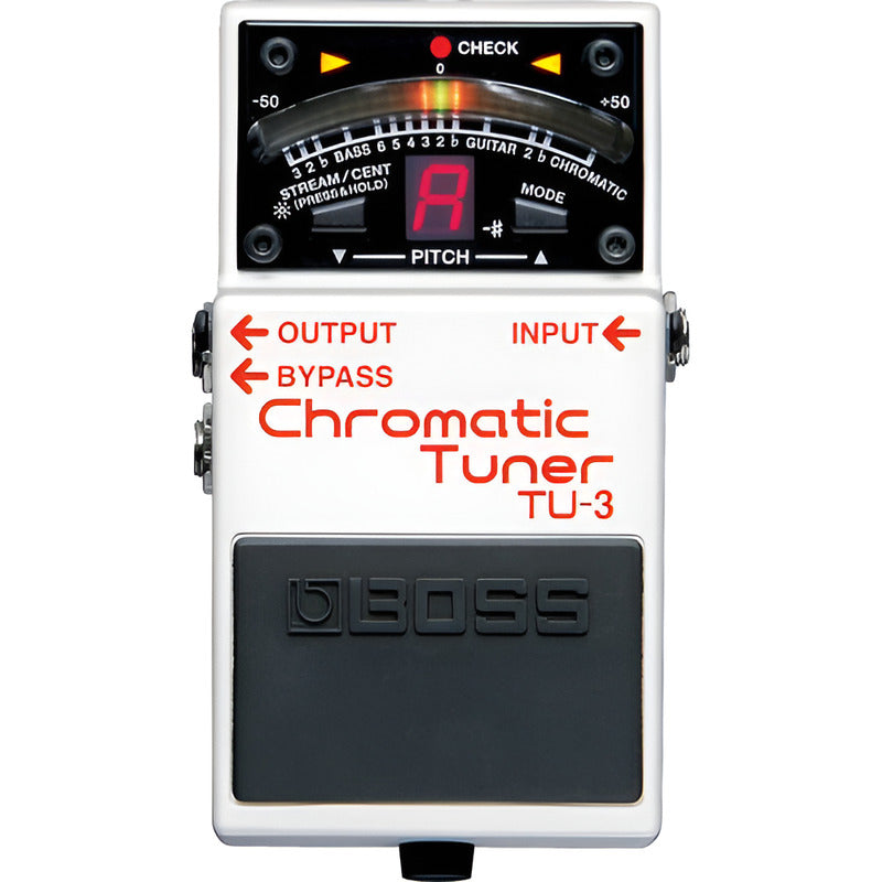 Boss Tu-3 Chromatic Pedal Tuner Marfil