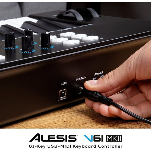 Alesis V61 Mk2 Teclado Midi Controlador Negro