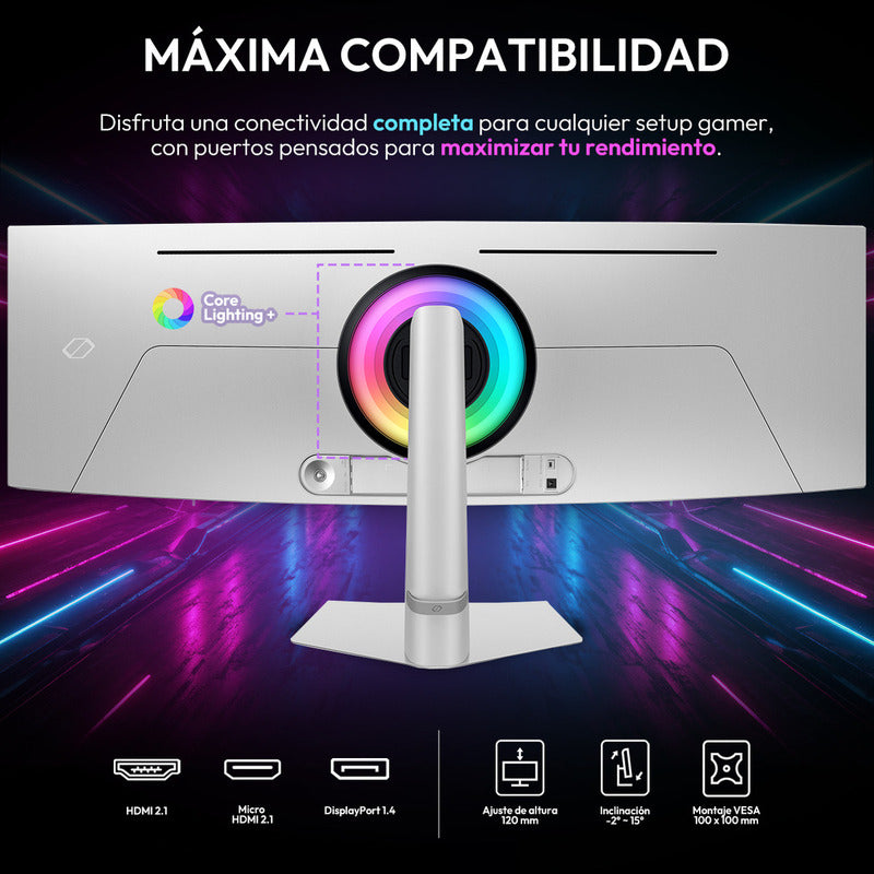 Samsung 49 Odyssey G9 Oled Curved Gaming G93sc Aluminum Silver