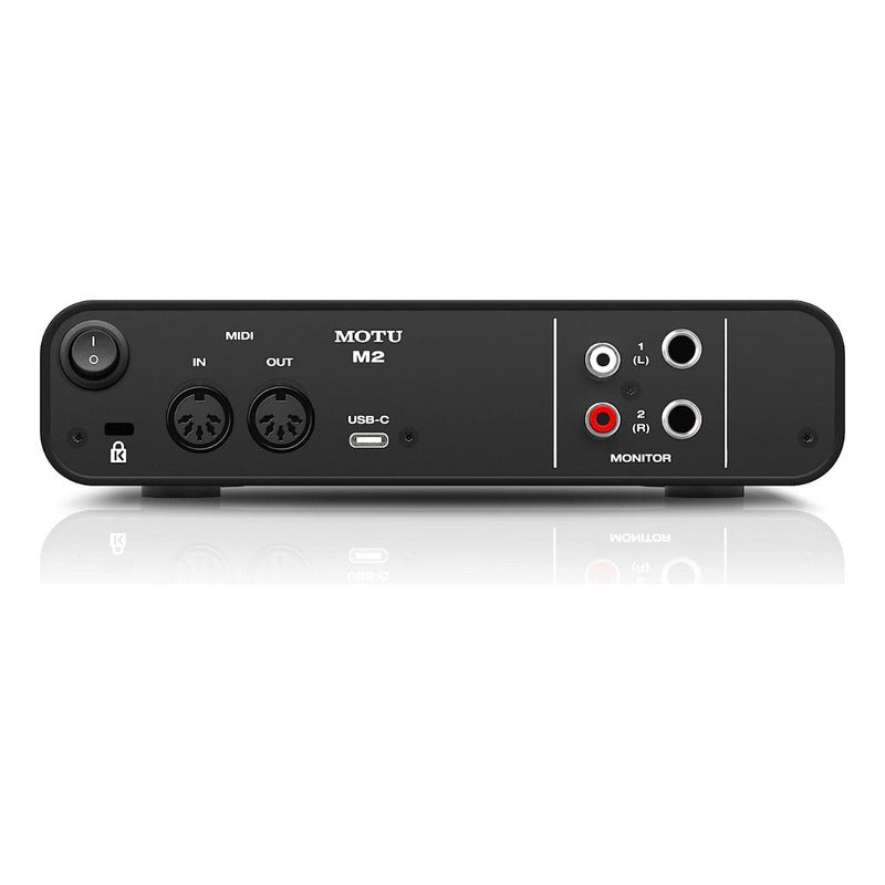 Motu M2 Interfaz De Audio Usb-c 2x2 192 Khz 24 Bit Negro
