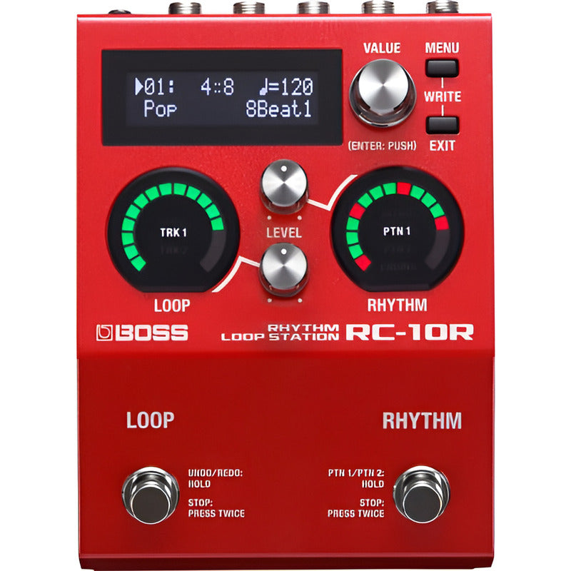 Boss Rc-10r Pedal De Efectos Rhythm Loop Station Rojo