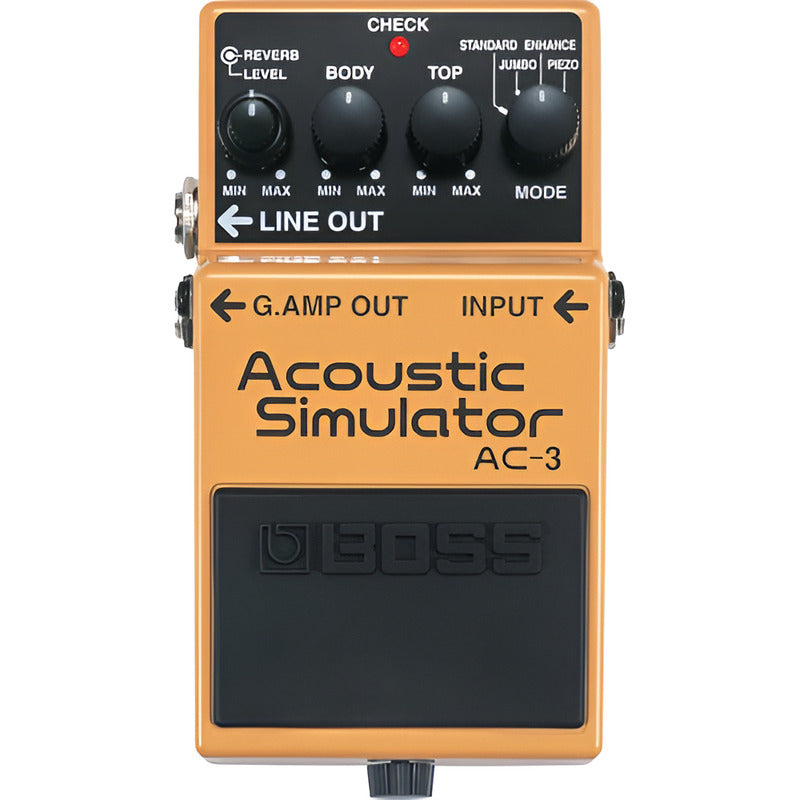 Boss Ac-3 Acoustic Simulator Pedal Amarillo