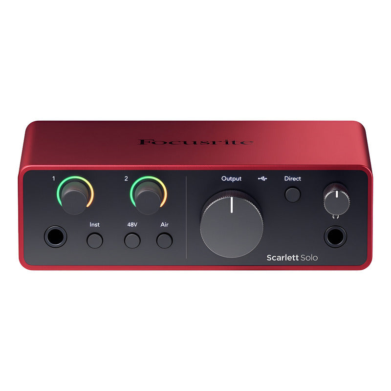Focusrite Scarlett Solo Usb-c Audio Interface 4th Gen Rojo