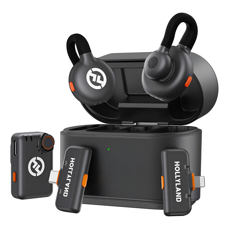 Hollyland Lark M2s Ultimate Microfono Wireless 2 Personas Negro