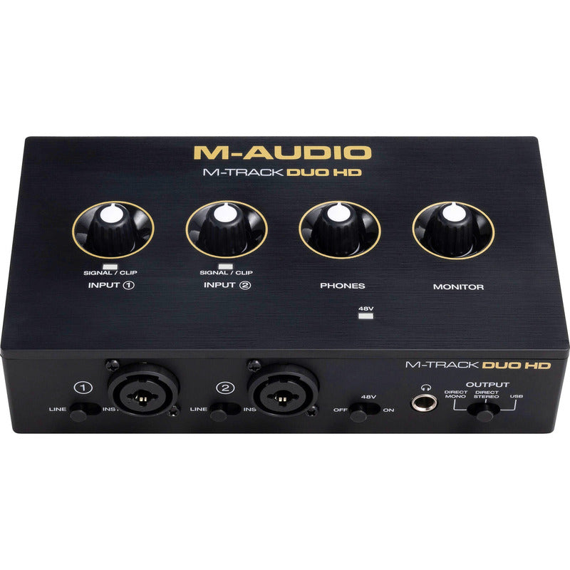 M-audio M-track Duo Hd Usb-c Interface Kit De Producción Negro 110v