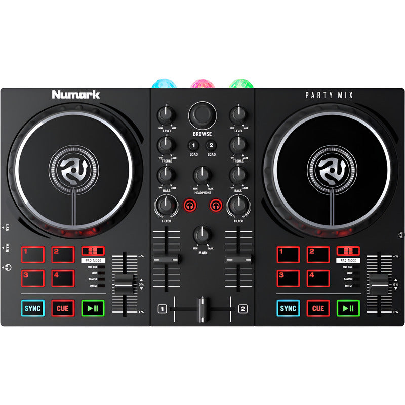 Numark Party Mix 2 Controlador Dj Con Show De Luces Negro