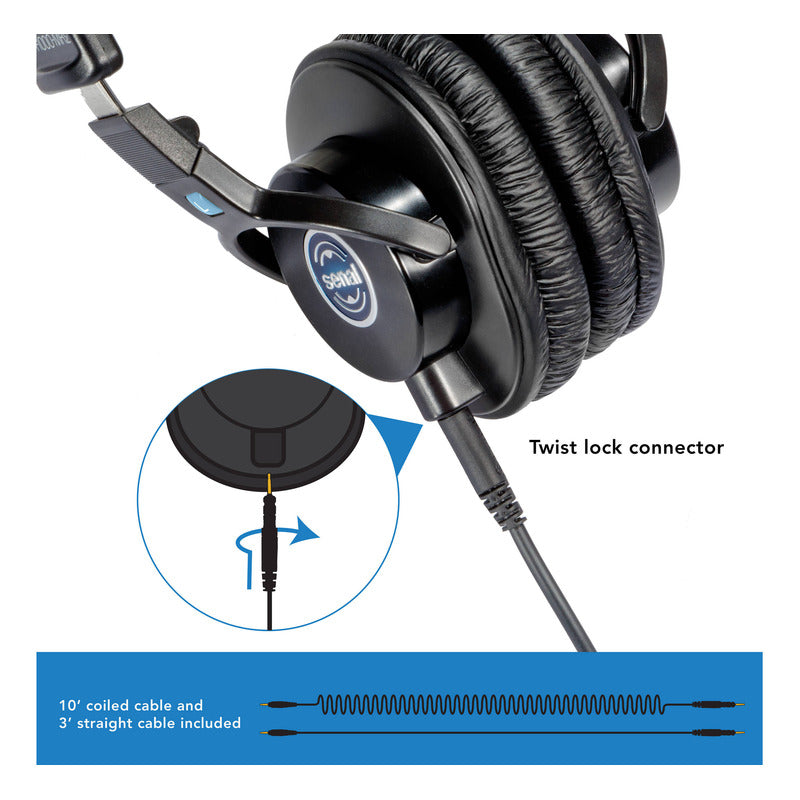 Senal Smh-1000 Mk2 Audifonos Profesionales Estudio Negro