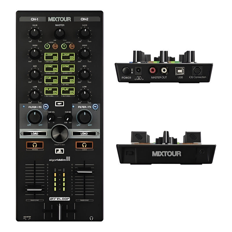 Reloop Mixtour Controlador Modular Dj Djay 2 Y Djay Pro Negro