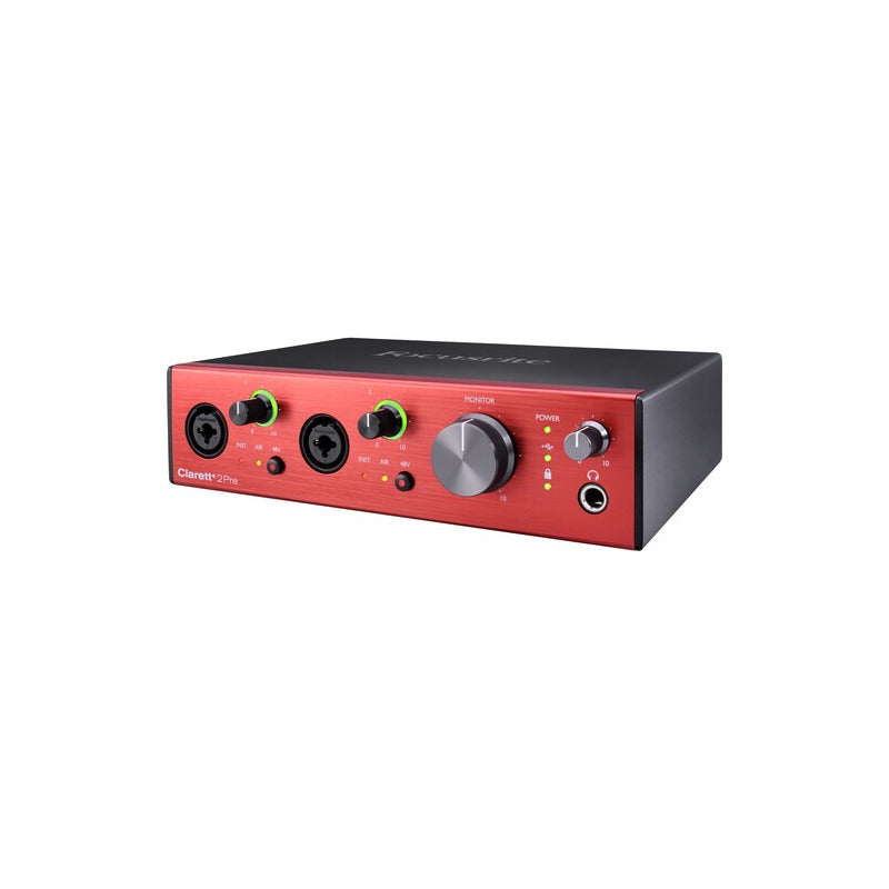 Focusrite Clarett+ 2pre Interface De Audio/midi Usb Type-c Rojo