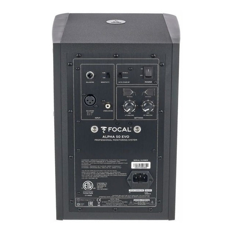 Focal Alpha 50 Evo Monitor De Estudio  Negro