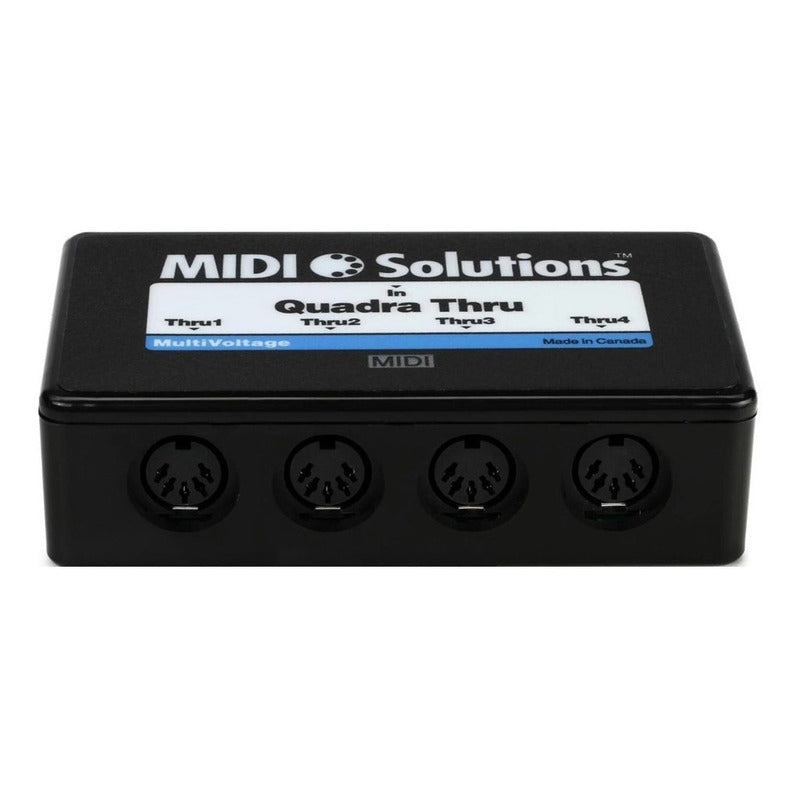 Midi Solutions Quadra Thru Interfaz Midi 1x4 Negro