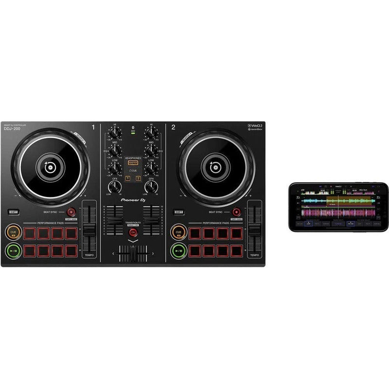 Pioneer Ddj 200 Controlador Dj 2 Canales Negro