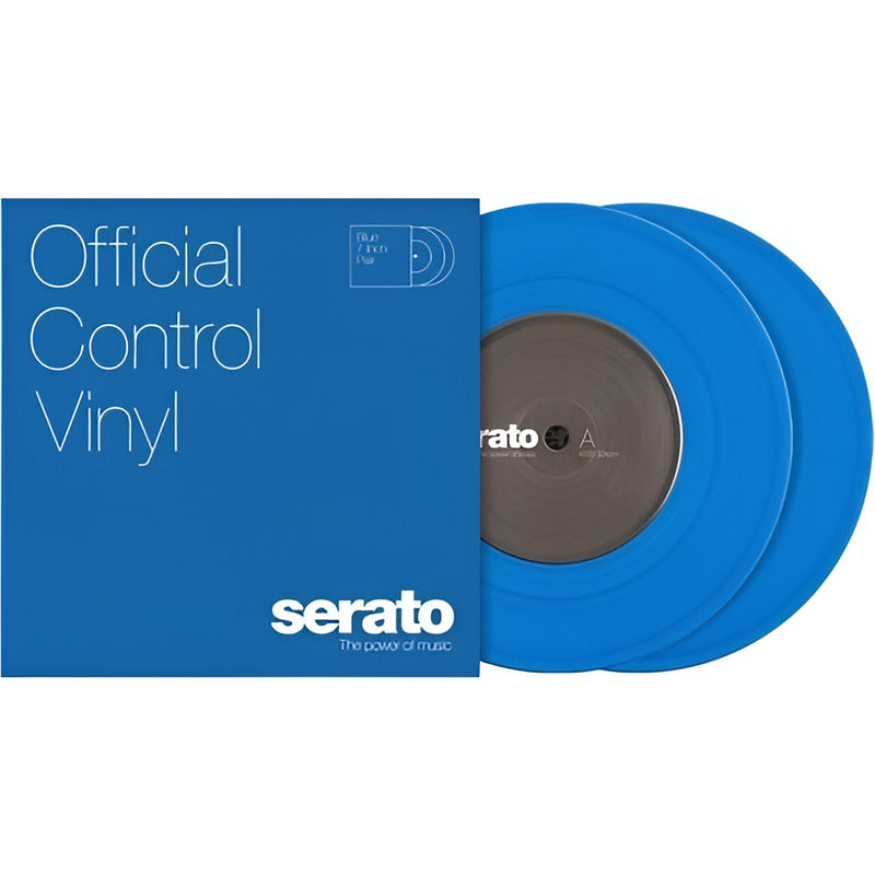 Serato Performance Series Par De Vinilos Timecode 7 Colores Azul