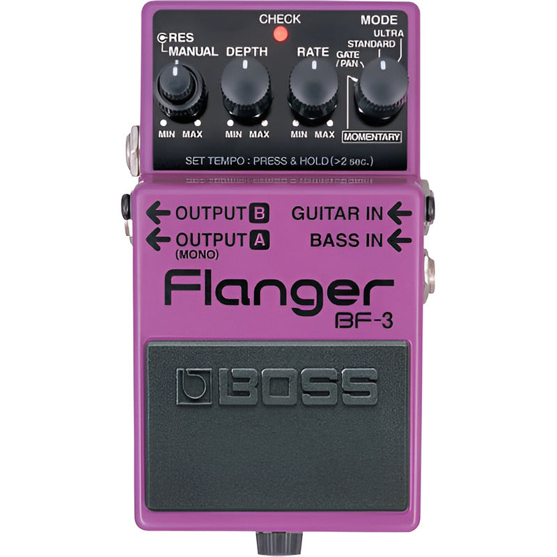 Boss Bf-3 Pedal De Efectos Flanger Violeta