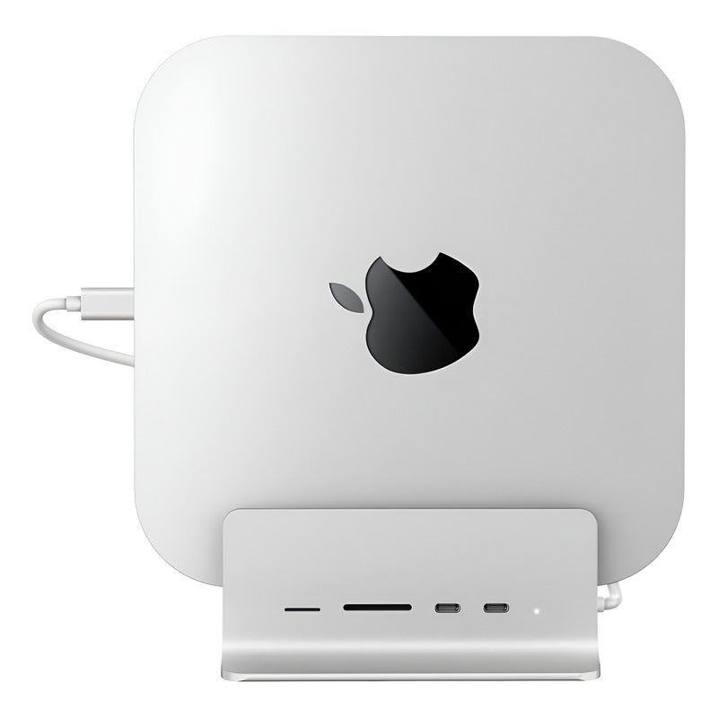 Mac Mini Hub Usb C 5 In 1 Con Bahía De Almacenamiento M.2 Gris