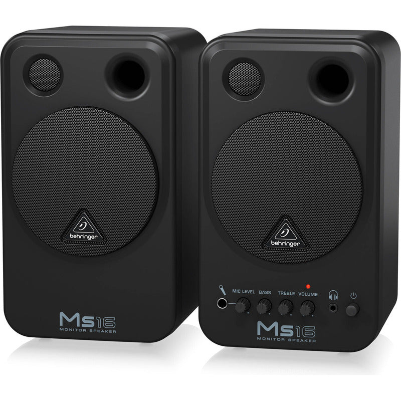 Behringer Ms16 Parlantes 16-watt Precio X Par  Negro