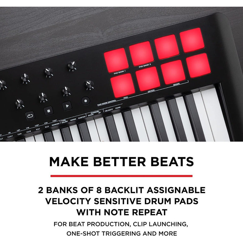 M Audio Oxygen 49 Mkv Teclado Midi Usb De 49 Teclas