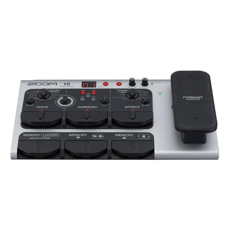 Zoom V6-sp Pedal Procesador De Efecto Vocal Negro