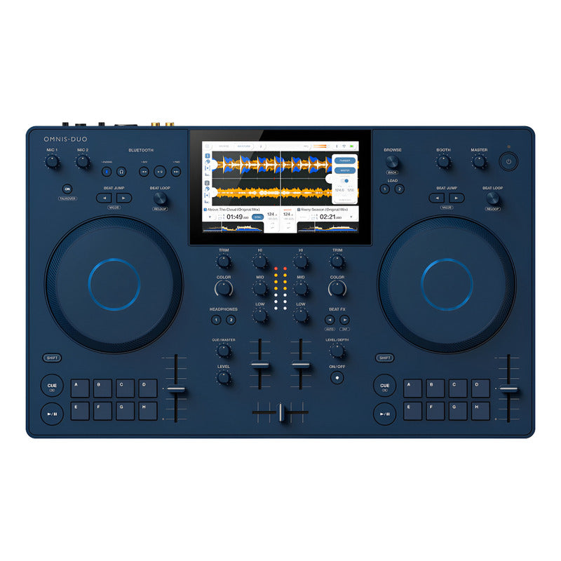 Alphatheta Omnis-duo Controlador Dj All-in-one Con Bateria Azul Acero