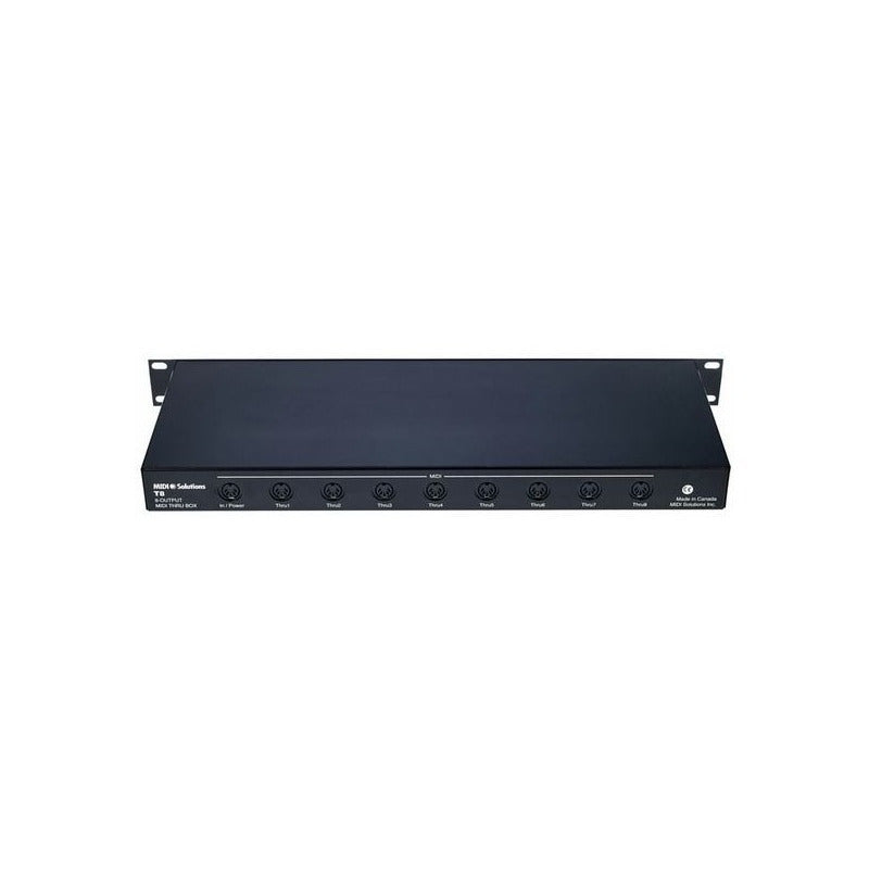 Midi Solutions T8 Thru Interfaz Midi 1x8 Negro