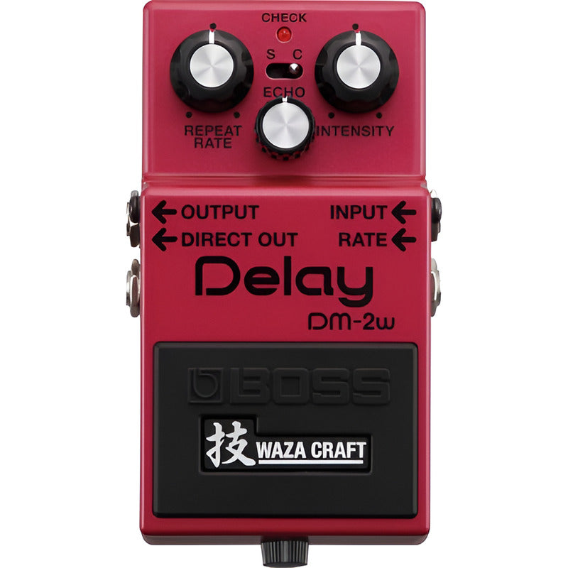 Boss Dm-2w Pedal De Efectos Waza Craft Delay Rojo