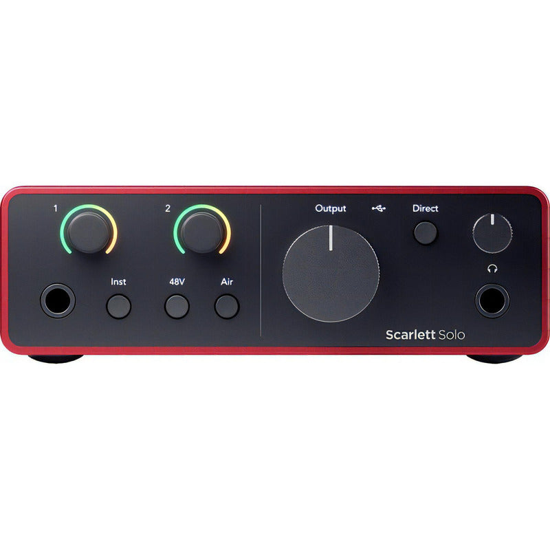 Focusrite Scarlett Solo Usb-c (4ª Gen) Interfaz De Audio Rojo
