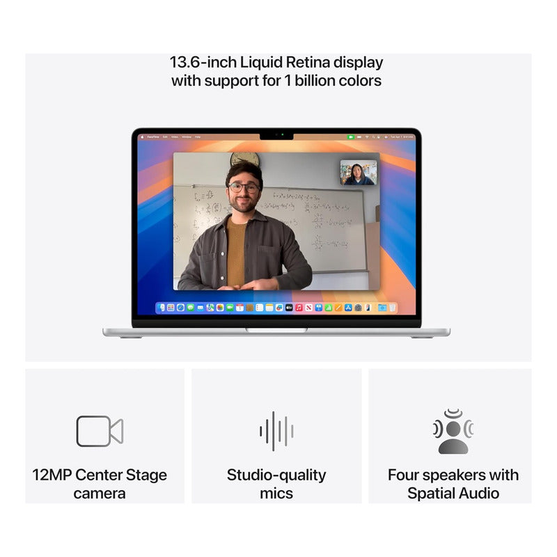 Macbook Air 13 M4 10c Cpu 8c Gpu 16gb Ram 256 Gb Ssd Kb Us Silver