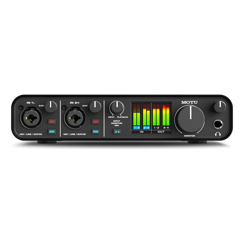 Motu M4 Interfaz De Audio Usb-c 4x4 192 Khz 24 Bit Negro