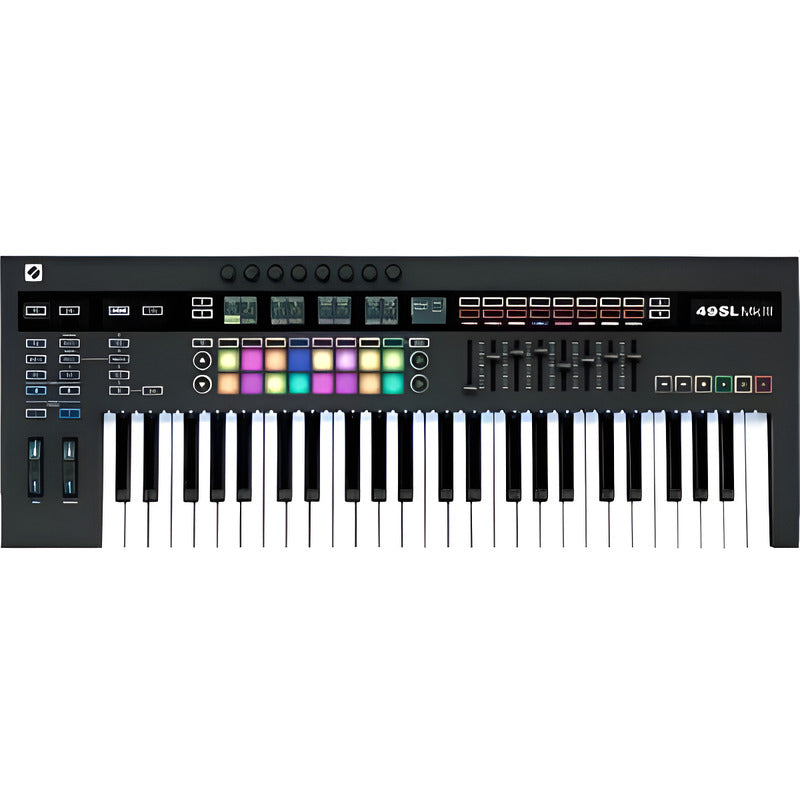 Novation 49sl Mk3 Controlador Teclado Midi Negro