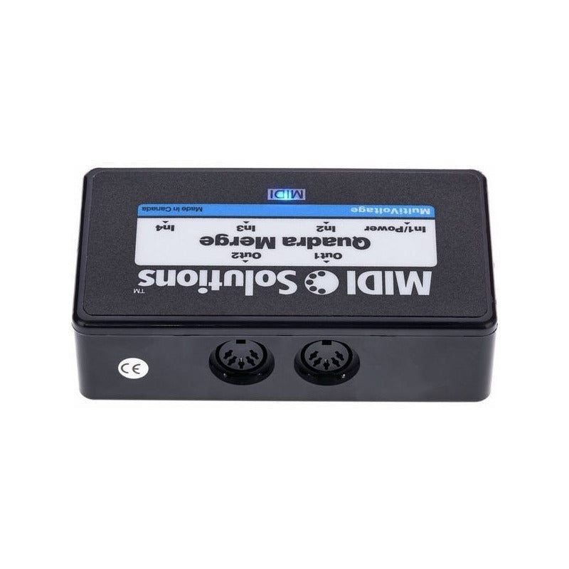 Midi Solutions Quadra Merge Interfaz Midi 4x2 Negro