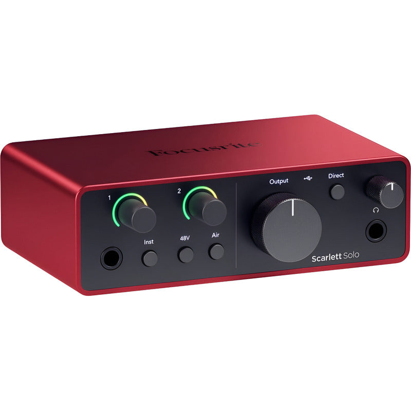 Focusrite Scarlett Solo Usb-c (4ª Gen) Interfaz De Audio Rojo