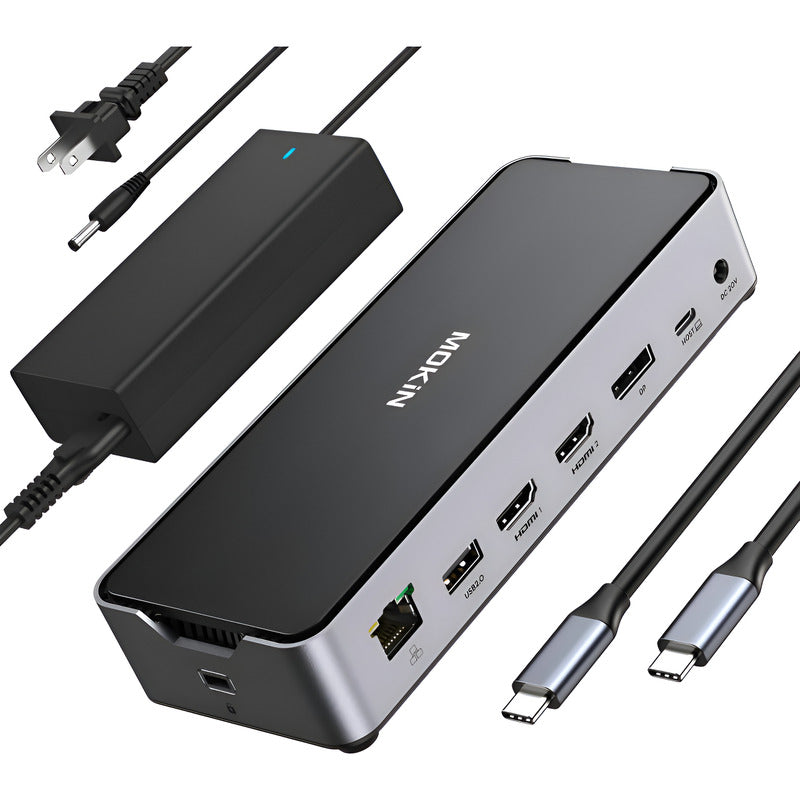 Mokin Hub Adaptador Tipo C De 10 Puertos Mac Y Win Gris Oscuro