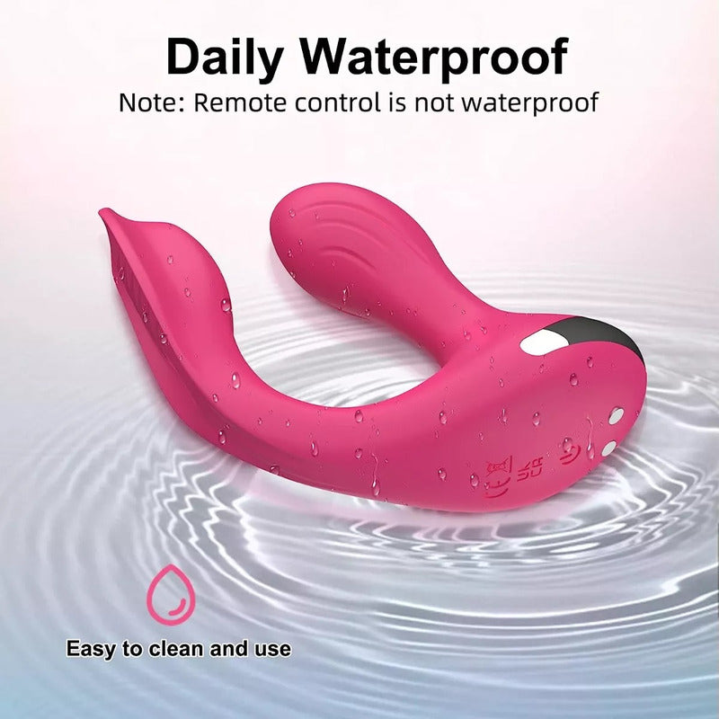 Vibrador Discreto 2 En 1 Inalámbrico Control Remoto App Rosa