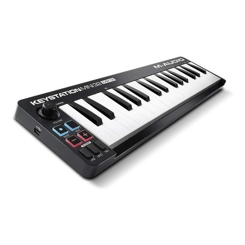 M Audio Keystation Mini 32 Mk3 Controlador  Negro