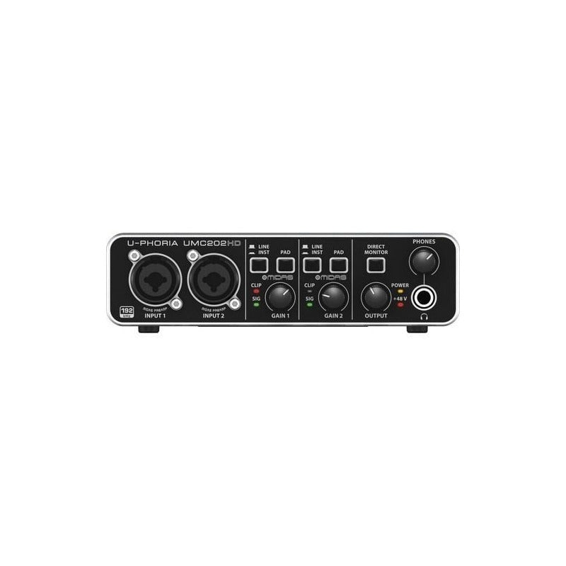 Behringer U-phoria Umc 202 Hd Interfaz De Audio Midas Negro